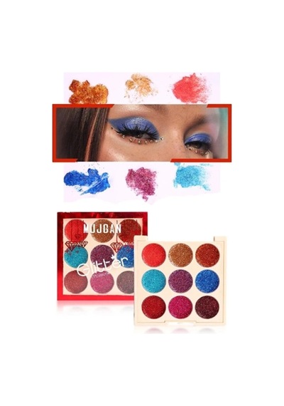 9 Renk Glitter Diamond Far Paleti - 2'li Set