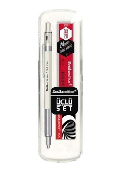 Graph-x Versatil Kalem 3'lü Set 0.5mm Beyaz Renkli