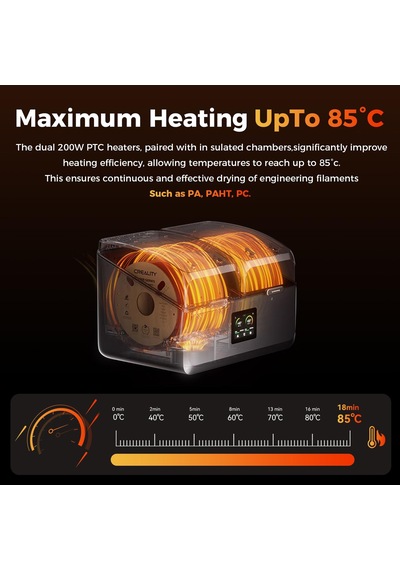Creality Filament Kurutucu, 4 Makaralı Space Pi