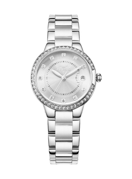 Ferro Fl21349a-a Quartz Çelik Gri 32 Mm Kadın Kol Saati Gri