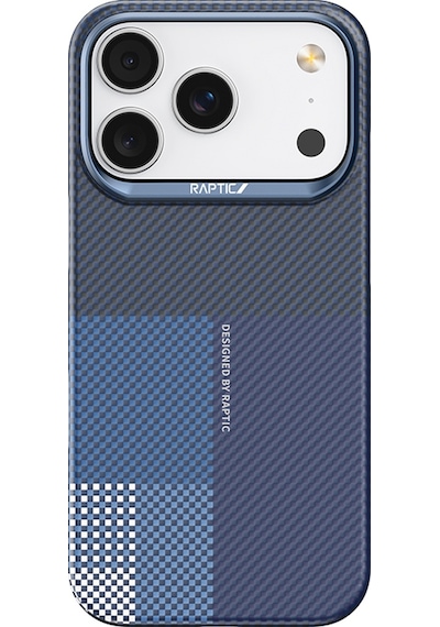 Apple Uyumlu iPhone 17 Pro Kılıf M-safe Şarj Özellikli Raptic Aramid Skin Transform Serisi Kapak Mavi