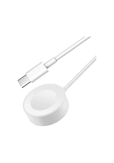 Apple Uyumlu Watch Akıllı Saat Wireless Type-C Şarj Kablosu 1M-Beyaz