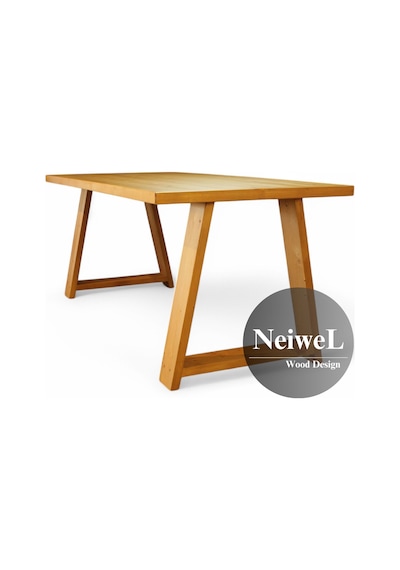 Neiwel Dove Doğal Ahşap Toplantı Masası x 100 x 180 Açık Ceviz