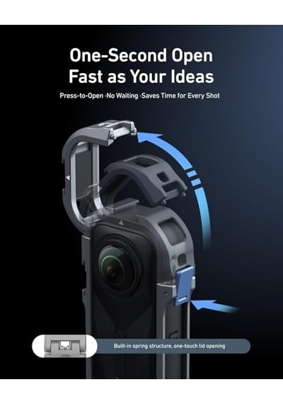 Insta360 X5 Utility Metal Çerçeve Metal Frame For Insta 360 X5 Insta360 X5 İçin Koruyucu Çerçeve