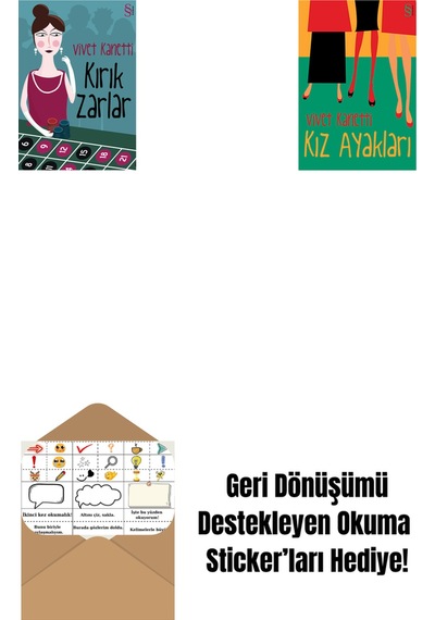 Kırık Zarlar + Kız Ayakları + Okuma Sticker'ları