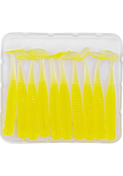 Silikon Kurt Yem - 1g 50mm - Fishack Wormix - 10 Adet - Fluo Green