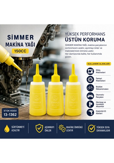 Diyarı Fırsat Makine Bakım Yağı 150 CC 12'li Paket