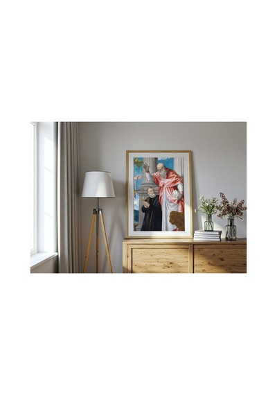 Rönesans Veronese Aziz Hieronymus Ve Bağışçı Çerçevesiz Poster 21x30 Cm A4 Tablo Rönesans