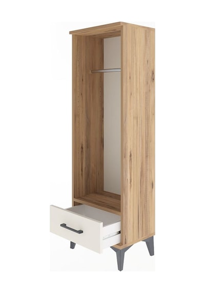 Arges Dolap Tek Raflı Tek Çekmeceli Tek Askılı 44x30x134 Çam-aytaşı Atlas Çam