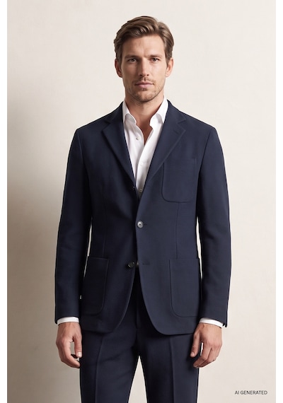 D'S Damat Ds Damat Comfort Lacivert Gofre Desenli Takim Elbise 6hc05ort00601 101