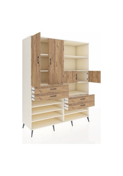 Kronos Gardrop 11 Raflı 4 Çekmeceli 4 Kapaklı 176x59x221 Aytaşı-çam Çam Kronos Gardrop 11 Raflı 4 Çekmeceli 4 Kapaklı 176x59x221 Aytaşı-çam Çam