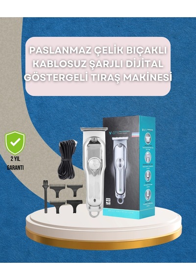 Saç Ve Sakal Kesme Makinesi Şarjlı, Profesyonel Performans, Ayarlanabilir Uzunluk 1.5 Saat