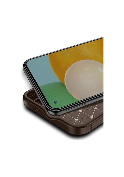 Uryport Tecno Spark 30c Kılıf Auto Focus Karbon Kapak - Kahverengi