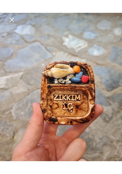 Bodrum Komik Dekoratif Espritüel Hediyelik Küllük Kültablası