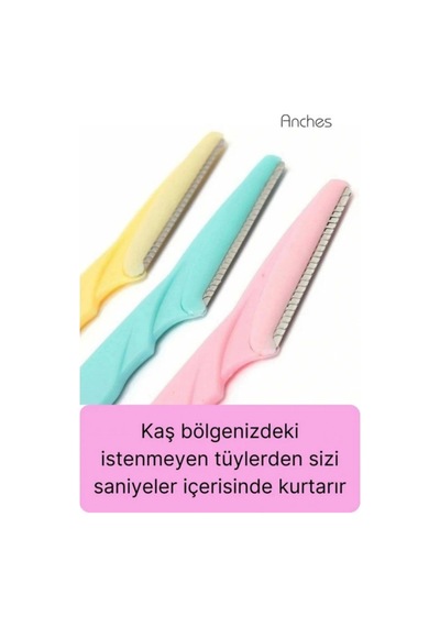 Çok Amaçlı Pratik Tahriş Etmez Acısız Yüz Tüy Alma Epilasyon Aleti 3'lü Kaş Bıyık Tıraş Usturası