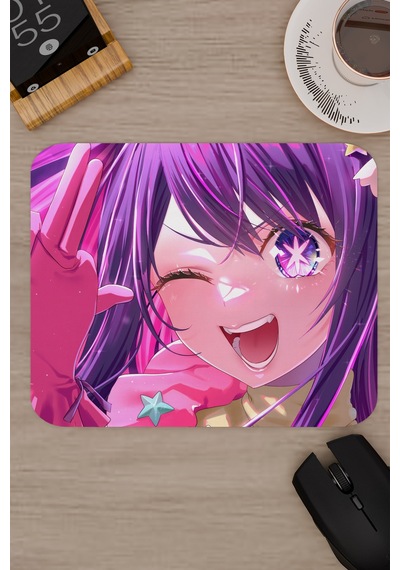 Oshi No Ko Anime V3 - 22x18 Gaming Kauçuk Kaymaz Taban Mouse Pad Fare Altlığı