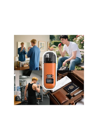 Mini Burun Kıl Tüy Alma Makinası Elektronik Burun Kılı Şarjlı Nose Hair Trimmer Dijital Ekranlı
