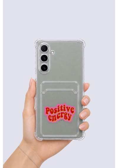 Samsung Galaxy Uyumlu A16 Kartlıklı Pozitif Enerji Desenli Kılıf