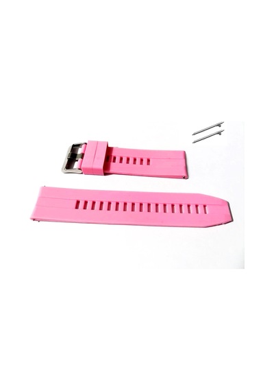 22 Mm Akıllı Pimli Silikon Kayış 1 Pembe