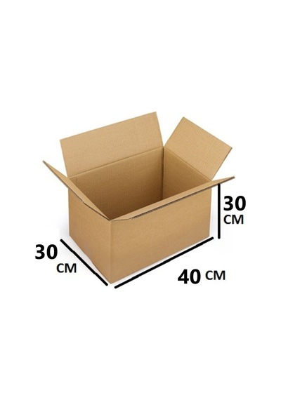 40x30x30 Ksssk Gramajlı Çift Oluklu Orta Boy Koli-5 Adet 12 Desi
