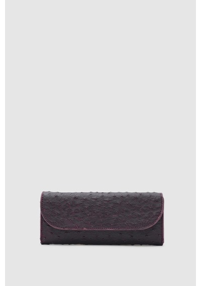 Shule Bags Sien Dokulu Kadın Cüzdan Bordo