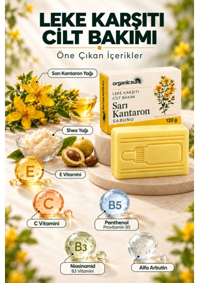 Organicsun Sarı Kantaron Sabunu 120 G
