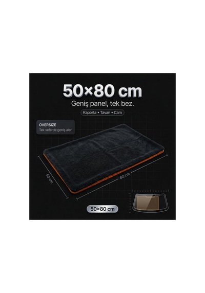 Extra Emici Premium Mikrofiber Twist Oto Kurulama Havlusu 1200 Gsm 50x80 - Schön Weiter
