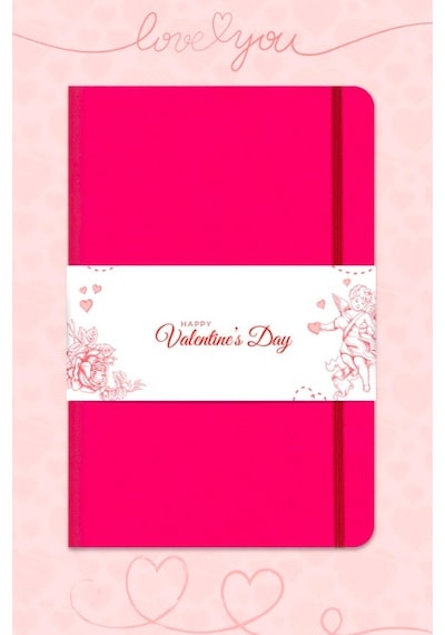 Tarihsiz Klasik Defter Rec Note 13x21 Çizgili Pembe