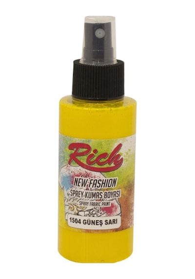 Spray Kumaş Boyası Güneş Sarı Çok Renkli
