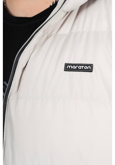 Maraton Sportswear Büyük Beden Erkek Kapşonlu Uzun Kol Basic Taş Rengi Mont 21391-taş Rengi Taş