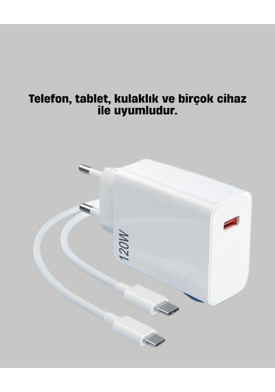 120w Mi Turbo Akıllı Tanıma Çipli Hızlı Şarj Taşınabilir Dayanıklı