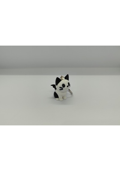Kanatlı ve Kanatsız Kedi Anahtarlık (2'li Set) - Çiftli Set