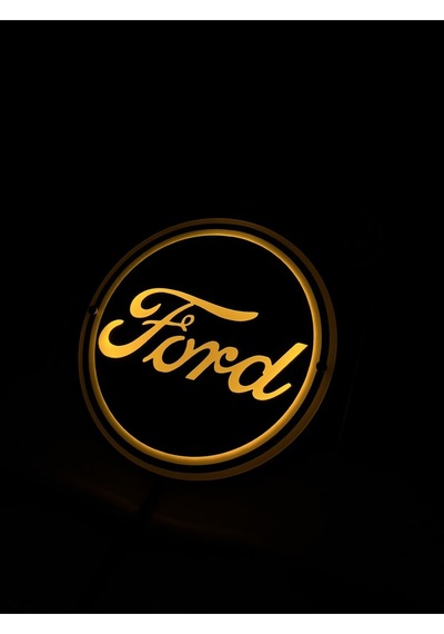 Ahmet Otomotiv Ford Siyah Cam Önü Logo Tabela 12volt