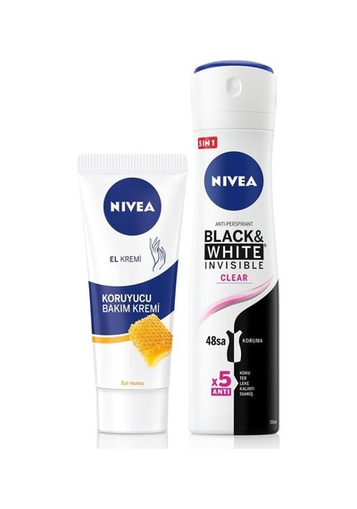 Kadın Sprey Deodorant Black&white 150ml Ve Nemlendirici Korucuyu El Bakım Kremi 75ml