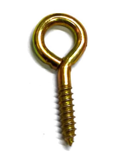 200 Adet Piton 16x30 Kapalı, 10x24 Mm, Sarı - Asma Ve Sabitleme, Vidalı Çengel Kanca 0-8