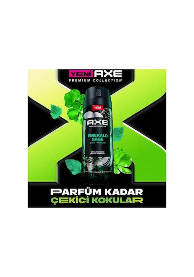 2 Adet Axe Premium Deodorant Emerald Sage 150 Ml
