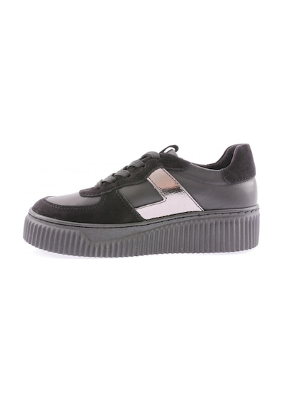 Dgn 465 Kadin Kalin Taban Sneakers Ayakkabi 465-1567-R1534 Siyah