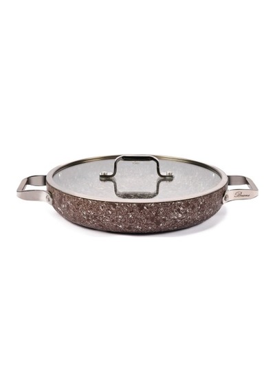 Brioni Stone-age Terra 20 Cm Çizilmez Yanmaz Yapışmaz İndüksiyonlu Sahan Kahverengi