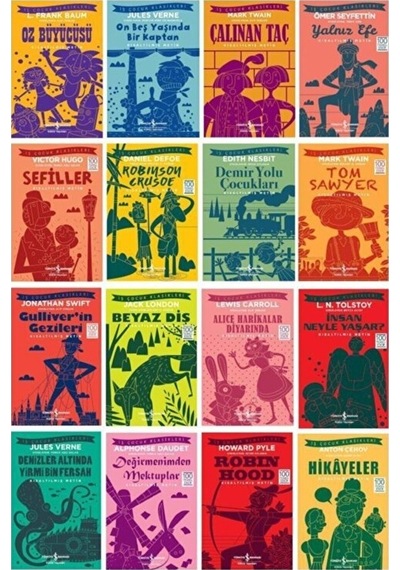 100 Temel Eserden Seçmeler 16 Kitap-çocuk Dünya Klasiği