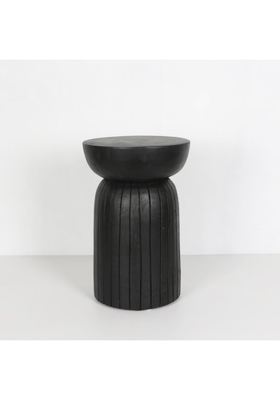 Zela El Yapımı Mungur Sehpa 30x45 Cm Siyah