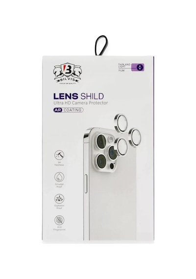 Apple  Uyumlu - iPhone 16 Bilvis Titan Kamera Lens - Gümüş Diğer