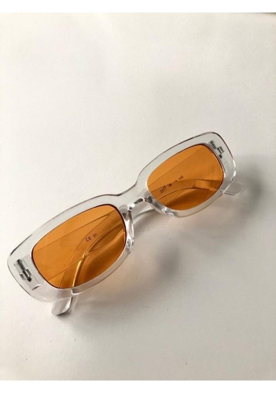 Silvio Monetti Chunky Frame Vintage Güneş Gözlüğü Şeffaf - Pembe