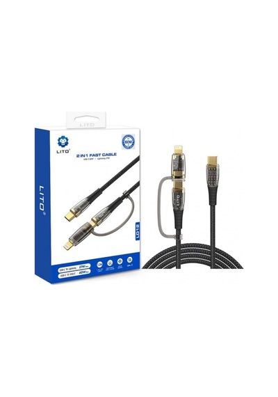 Lito-type C-type C+lightning 2in1 Hızlı Kablo-ld12