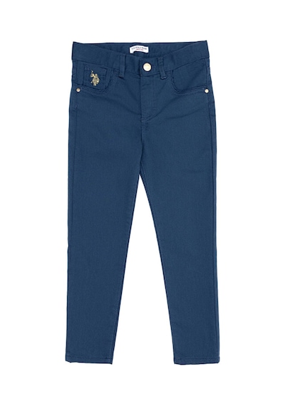 U.S. Polo Assn. Kız Çocuk Kanvas Pantolon 50256600-vr028 Çok Renkli