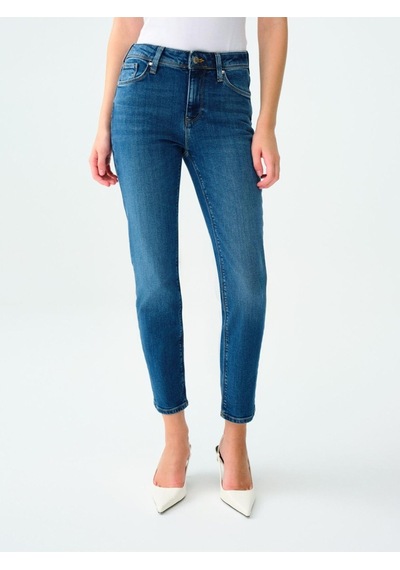 Loft Lf2036080 Ss Elena Sarah Kadın Jean Pantolon Mıd Blue Wash