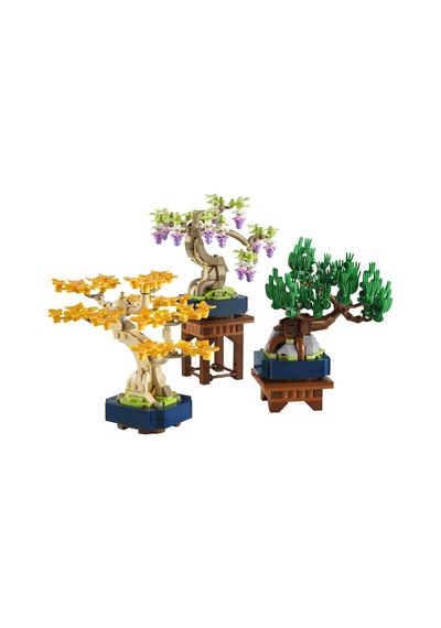 Botanicals Mini Bonsai Ağaçları 10373 Bitki Tutkunu Yetişkinler İçin Ginkgo, Wisteria Ve Siyah Çam Ağaçlarından Oluşan Dekoratif Bitki Modeli, Yaratıcı Hediye Fikri 709 Parça