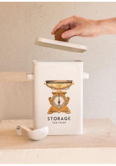 The Mia Storage Mutfak Saklama Kabı 13x20x28 Cm Stg0010 Beyaz