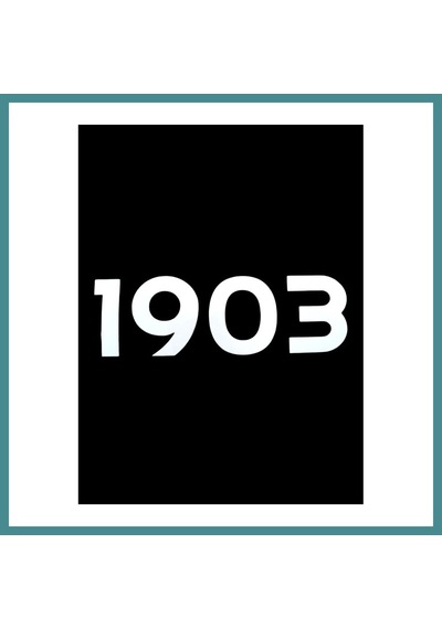 Bezos 1903 Yazılı Oto Sticker Beyaz 20x7cm Mac Standart