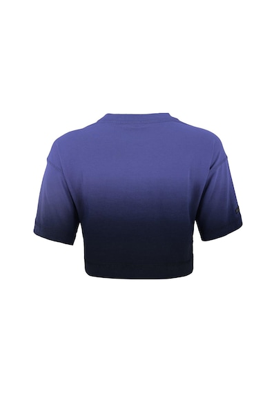Maraton Comfort Kadın Bisiklet Yaka Mor Crop Top Mor