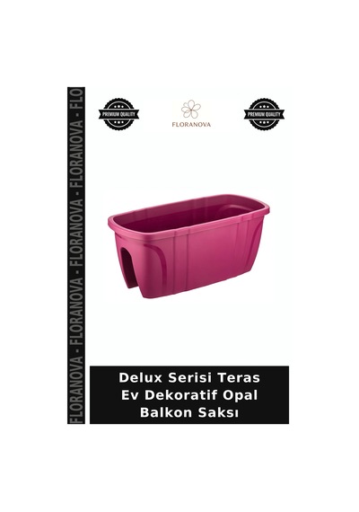 Delux Serisi Teras Ev Dekoratif Opal Balkon Saksı